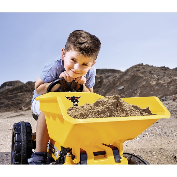 Трактор педальный Big Самосвал Джим Дампер для катания малыша, желтый (56568) - Pampik - 6