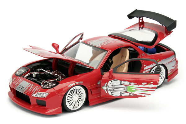 Машина металева Jаdа Форсаж Мазда RX-7 (1993), 1:24, червоний (253203033) - Pampik - 7