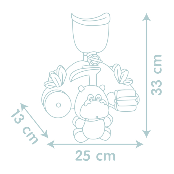 Іграшка для ванни Smoby Little Водяний млинок Бегемот (140405) - Pampik - 6