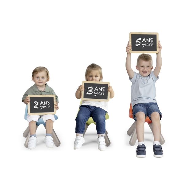 Стілець зі спинкою Smoby Life, 33х33х50 см, блакитний з сірим (7600880121) - Pampik - 4