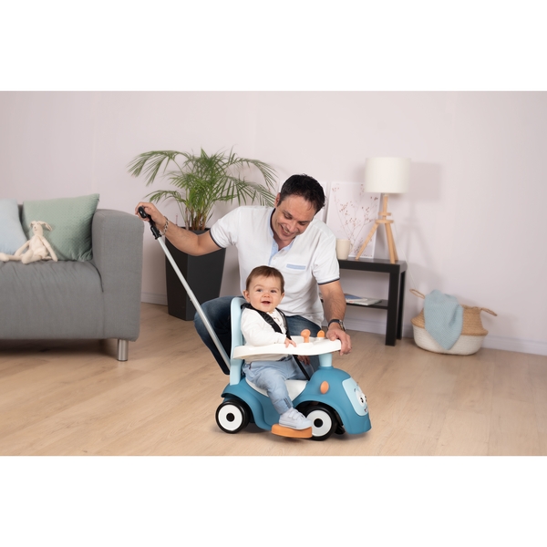 Машина для катания малыша 3 в 1 Smoby Маэстро, голубой (720304) - Pampik - 11