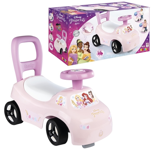 Машина для катания малыша Smoby Disney Принцессы, светло-розовый (720549) - Pampik
