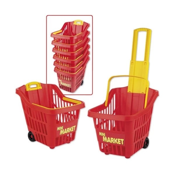 Іграшковий візок для покупок Androni Giocattoli, червоний (2705-0000/27694) - Pampik - 3