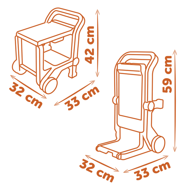lгровий набiр Smoby B+D Bricolo Smart Workbench Блек + Деккер Пересувна майстерня 3 в 1 (360219) - Pampik - 6