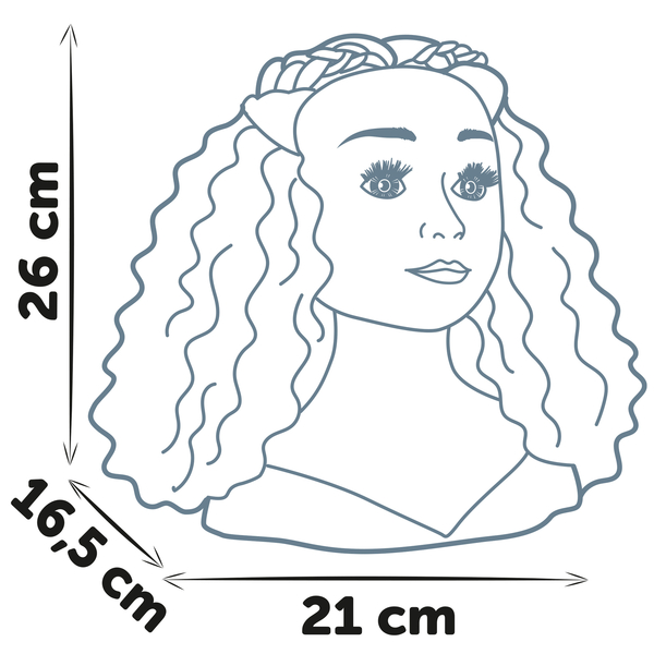 Набір стиліста Smoby Манекен, брюнетка (7600320318) - Pampik - 6