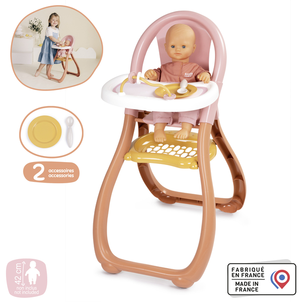 Стульчик для кормления кукол Smoby Baby Nurse. Терракотовая пудра (7600220388) - Pampik - 2