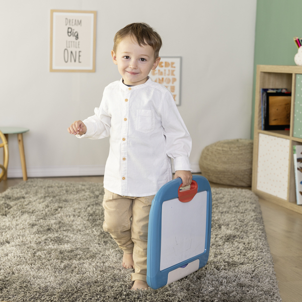 Мобільна дошка для малювання Smoby, 27х43х31 см, синій (410713) - Pampik - 8