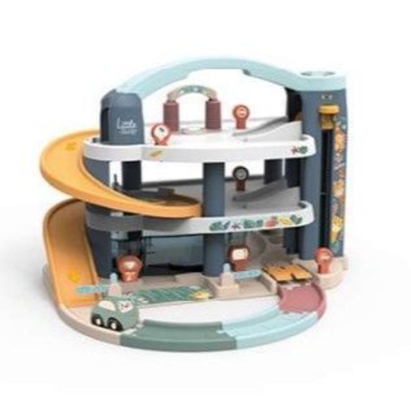 Ігровий набір Smoby Little Великий гараж з машинкою та вертольотом (7600140203) - Pampik - 6