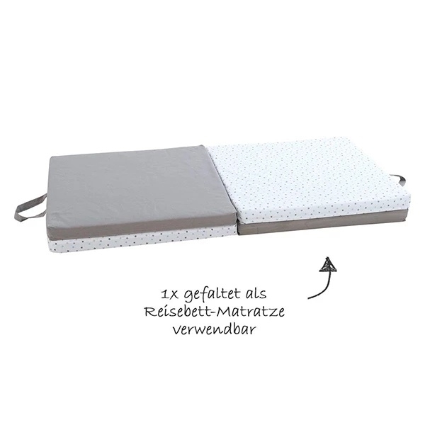 Килимок ігровий 3 в 1 Candide, 60х60х4 см, 4шт., сірий (595120/26572) - Pampik - 3