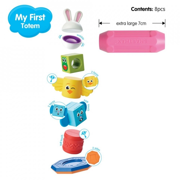 Магнітний конструктор SmartMax Мій перший тотем (SMX 230) - Pampik - 5