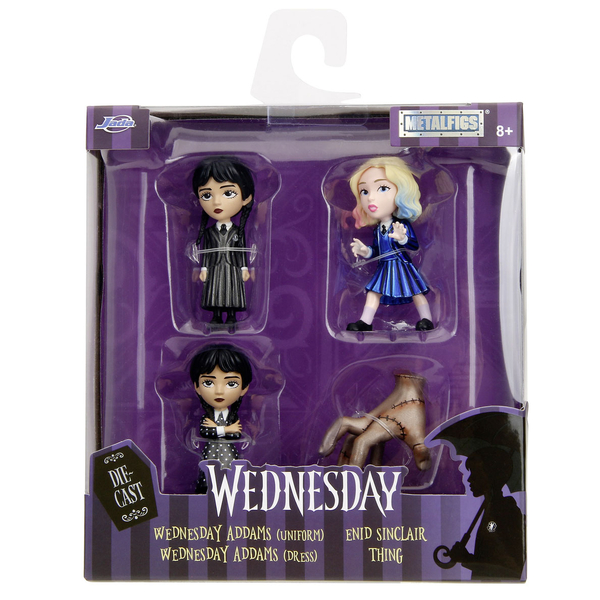 Набор металлических фигурок Jada Венздей, 4 шт, 6,5 см (253252040) - Pampik - 4