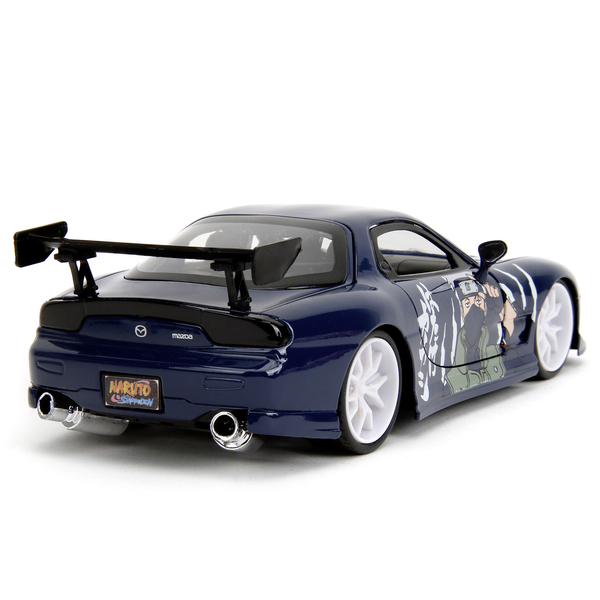 Машина металлическая Jada Наруто Мазда RX-7 тюнингованная с фигуркой Какаши, 1:24, темно-синий (253255085) - Pampik - 8