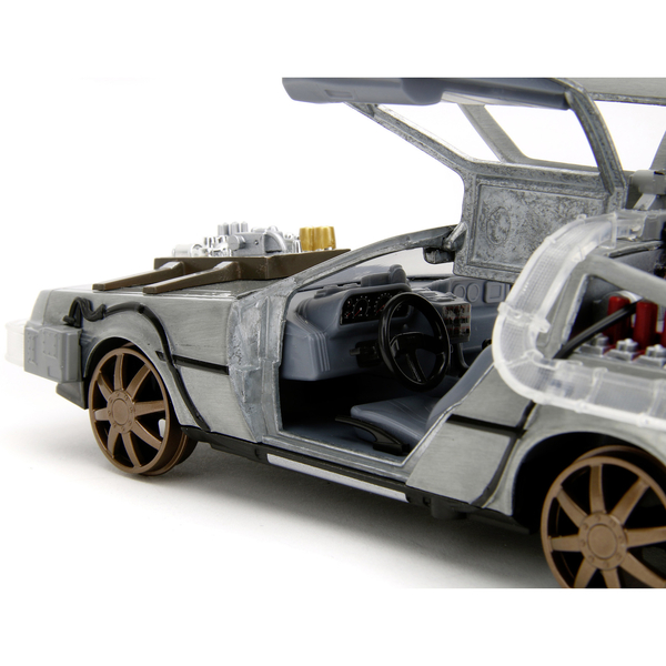 Машина металлическая Jada Назад в будущее 3 Машина времени, 1:24, серый (253255073) - Pampik - 7