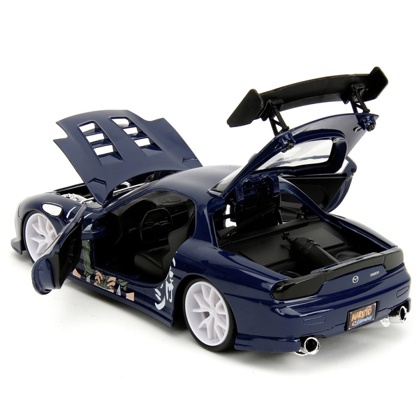Машина металлическая Jada Наруто Мазда RX-7 тюнингованная с фигуркой Какаши, 1:24, темно-синий (253255085) - Pampik - 15