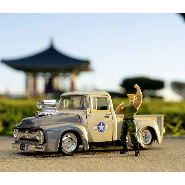 Машина металлическая Jada Уличный боец Форд Пикап с фигуркой Гайла, 1:24, серый (253255057) - Pampik - 10