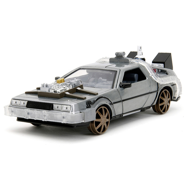 Машина металлическая Jada Назад в будущее 3 Машина времени, 1:24, серый (253255073) - Pampik