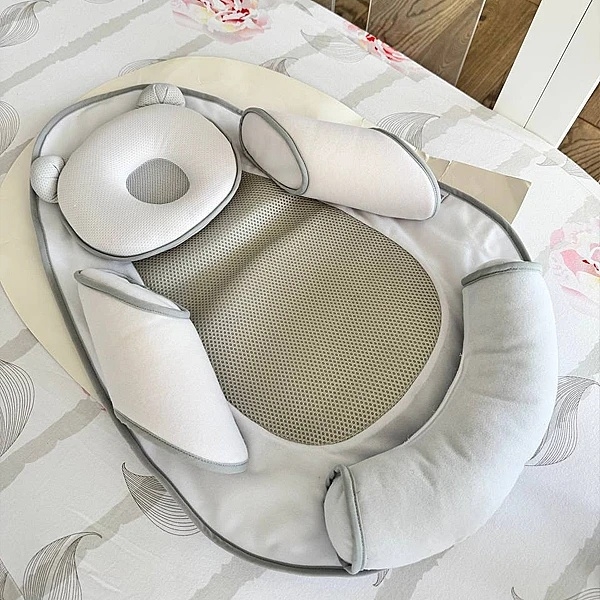 Обмежувач-гніздо Candide Air+Memory Панда, 60х40х10 см, білий (274690/21085) - Pampik - 4