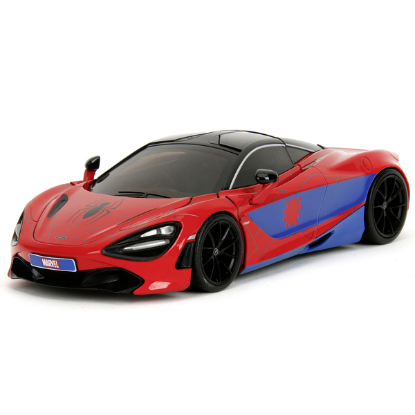 Машина металева Jada Марвел. Людина-Павук Макларен 720S з фігуркою Людини-Павука, 1:24, червоний (253225034) - Pampik - 5