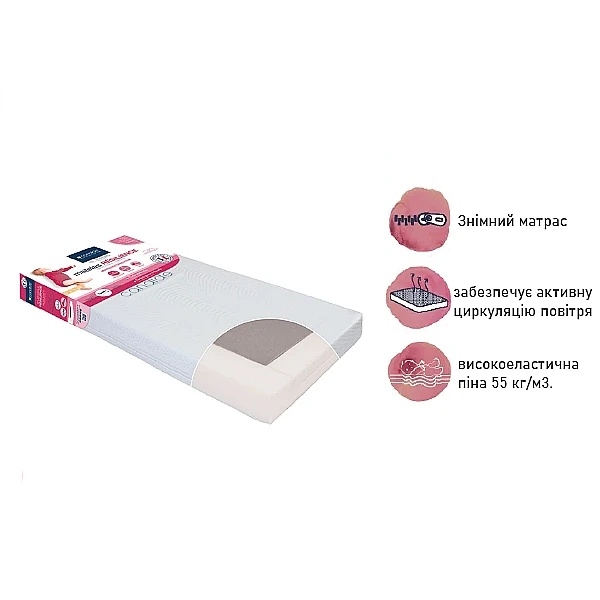 Матрац Candide Resilience, пружний, 120х60х11 см, білий (585291/30242) - Pampik - 3