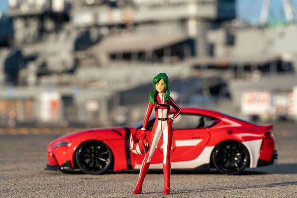 Машина металлическая Jada Роботех Тойота Супра с фигуркой Мирии Стерлинг, 1:24, красный (253255053) - Pampik - 11