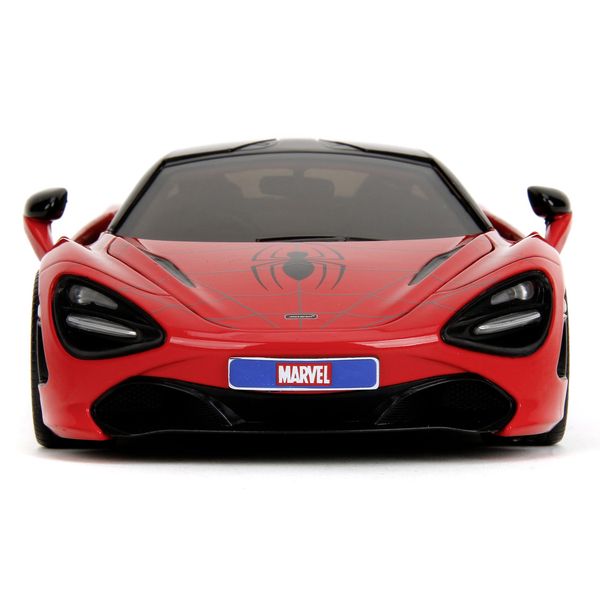 Машина металева Jada Марвел. Людина-Павук Макларен 720S з фігуркою Людини-Павука, 1:24, червоний (253225034) - Pampik - 12