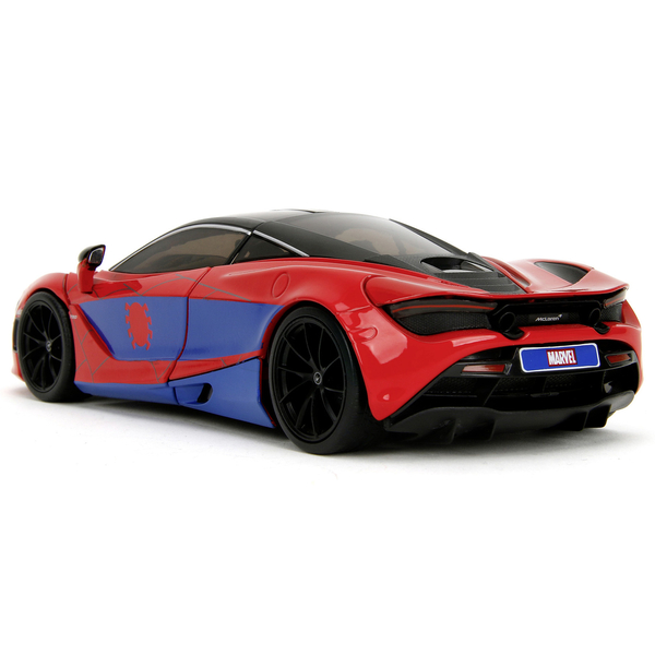 Машина металева Jada Марвел. Людина-Павук Макларен 720S з фігуркою Людини-Павука, 1:24, червоний (253225034) - Pampik - 7