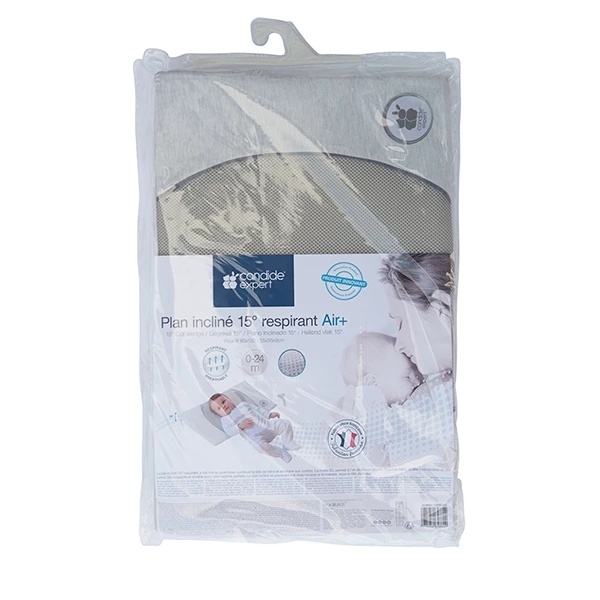 Подушка похила Candide Air+ 15°, 65х35х8 см, сірий (264861/28029) - Pampik - 2