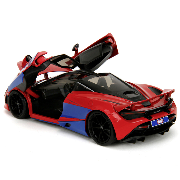 Машина металева Jada Марвел. Людина-Павук Макларен 720S з фігуркою Людини-Павука, 1:24, червоний (253225034) - Pampik - 15