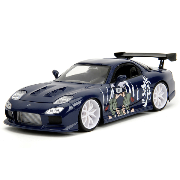 Машина металлическая Jada Наруто Мазда RX-7 тюнингованная с фигуркой Какаши, 1:24, темно-синий (253255085) - Pampik - 4