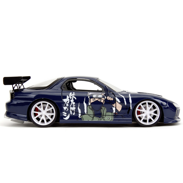 Машина металлическая Jada Наруто Мазда RX-7 тюнингованная с фигуркой Какаши, 1:24, темно-синий (253255085) - Pampik - 9