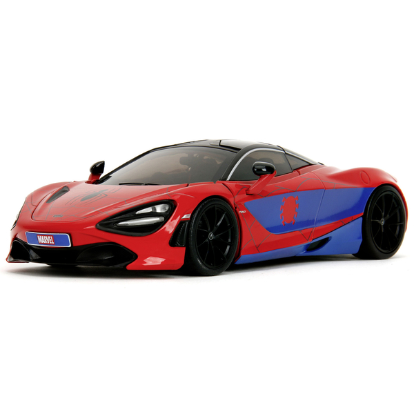 Машина металева Jada Марвел. Людина-Павук Макларен 720S з фігуркою Людини-Павука, 1:24, червоний (253225034) - Pampik - 9