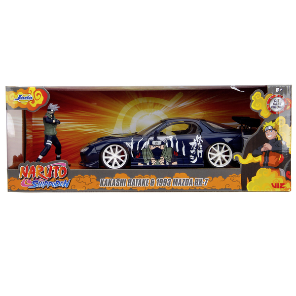 Машина металлическая Jada Наруто Мазда RX-7 тюнингованная с фигуркой Какаши, 1:24, темно-синий (253255085) - Pampik - 17