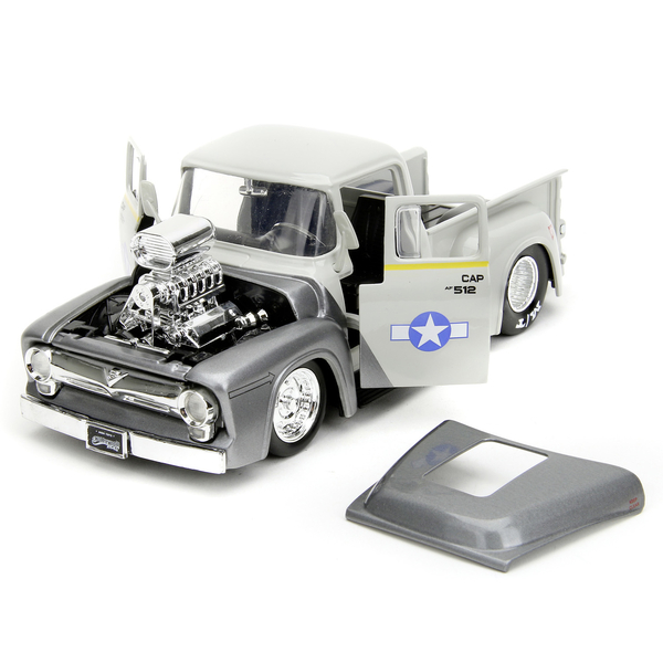 Машина металлическая Jada Уличный боец Форд Пикап с фигуркой Гайла, 1:24, серый (253255057) - Pampik - 8