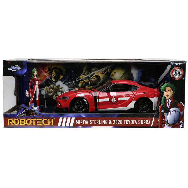 Машина металлическая Jada Роботех Тойота Супра с фигуркой Мирии Стерлинг, 1:24, красный (253255053) - Pampik - 7