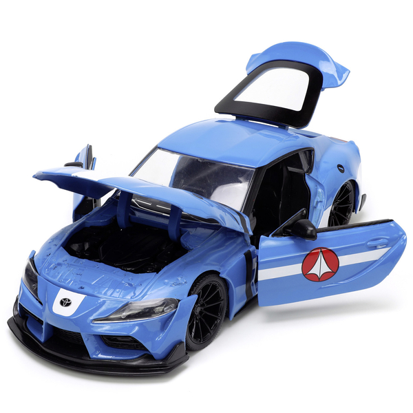 Машина металлическая Jada Роботех Тойота Супра с фигуркой Макса Стерлинг, 1:24, голубой (253255051) - Pampik - 6