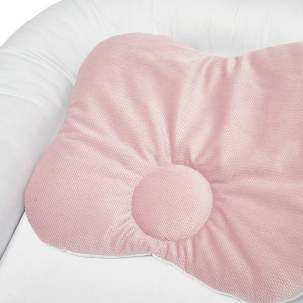 Кокон-позиционер Twins Velvet, с ортопедической подушкой, пудровый (9064-TV-24) - Pampik - 4