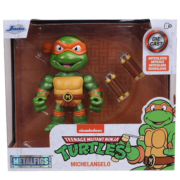 Фигурка металлическая Jada Черепашки-ниндзя 4. Микеланджело, 10 см (253283002) - Pampik - 10