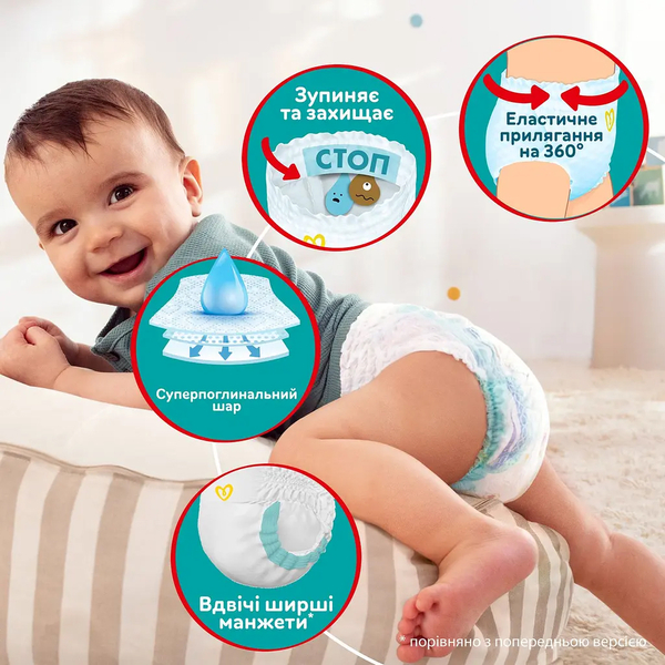 Підгузки-трусики Pampers Pants 6 (14-19 кг), 44 шт. - Pampik - 7