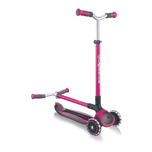 Самокат Globber Master Lights, колеса з підсвіткою, рожевий (662-110) - Pampik - 7