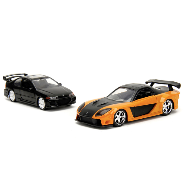 Набір машинок металевих Jada Форсаж Мазда РХ-7 та Хонда Цивік EJ1, 1:32, 2 шт. (253202011) - Pampik - 2
