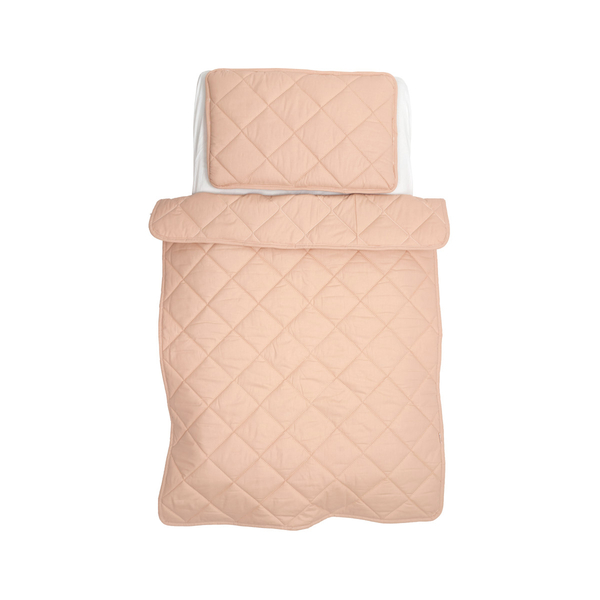 Набір Twins Print: подушка, 40х60 см та ковдра, 120х90 см, бежевий (SETTP200P-02NEW) - Pampik