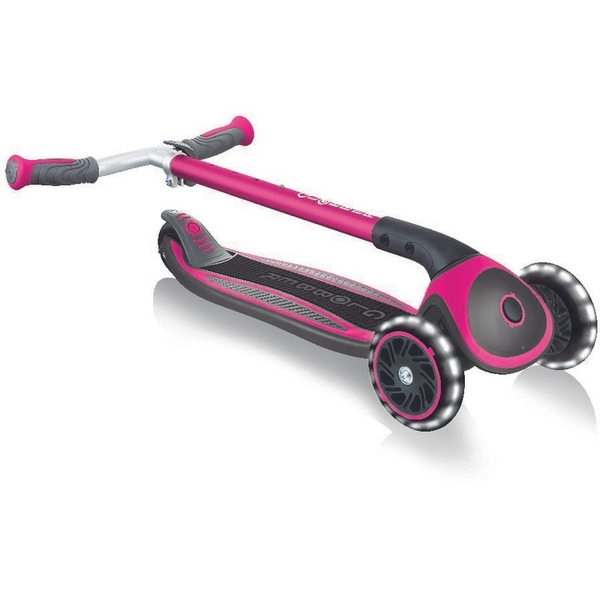 Самокат Globber Master Lights, колеса з підсвіткою, рожевий (662-110) - Pampik - 8