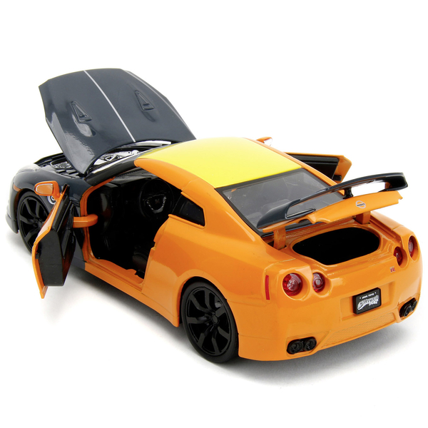 Машина металлическая Jada Наруто Ниссан GT-R с фигуркой Наруто, 1:24, оранжевый (253255054) - Pampik - 9