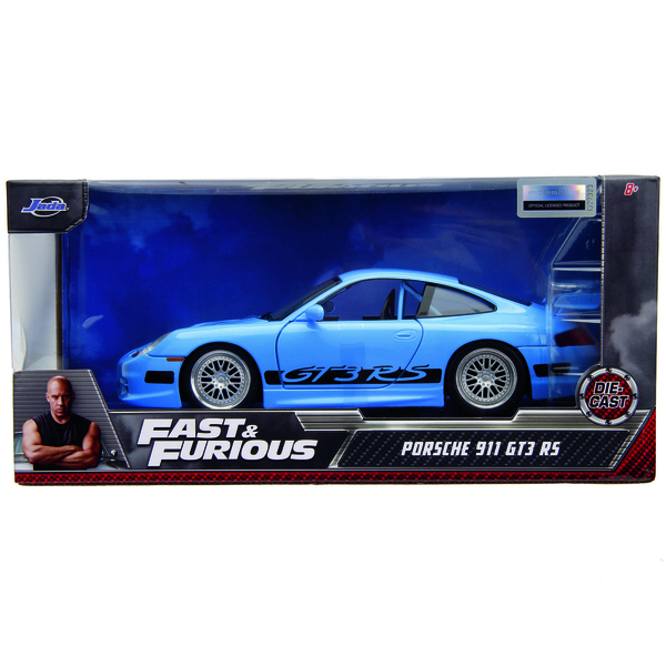 Машина металлическая Jada Форсаж Порше 996 GT3 RS, 1:24, голубой (253203080) - Pampik - 12