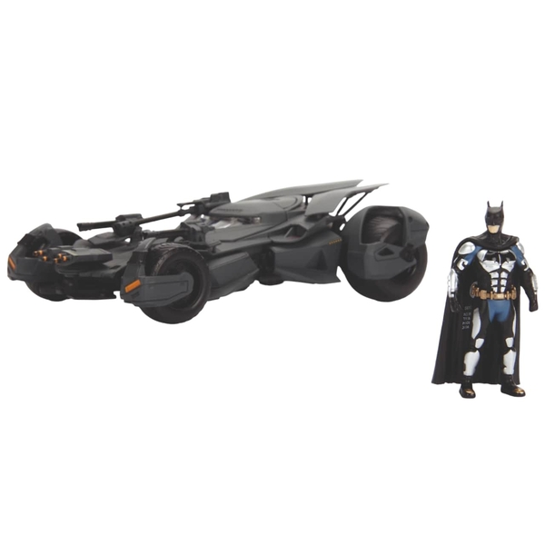 Машина металева Jada Бетмен. Ліга справедливості Бетмобіль з фігуркою Бетмена, 1:24, чорний (253215000) - Pampik