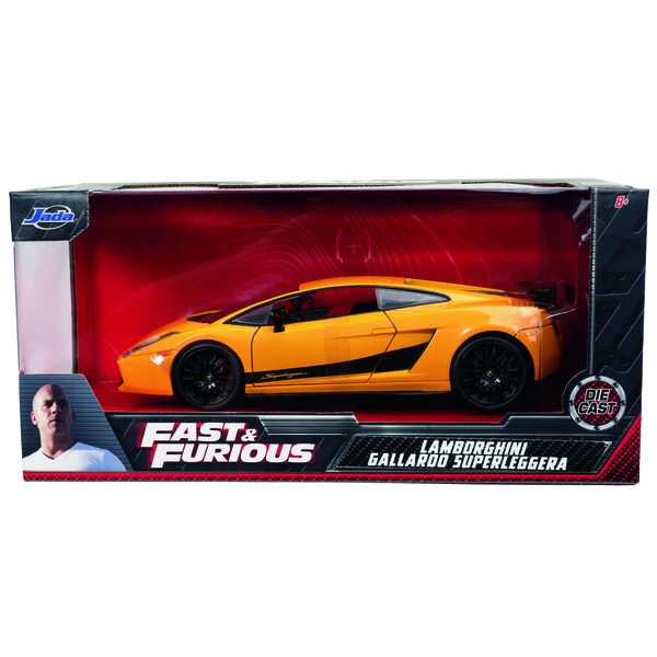 Машина металлическая Jada Форсаж Ламборгини Гайярдо, 1:24, желтый (253203067) - Pampik - 8