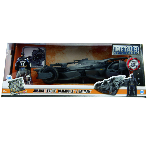 Машина металева Jada Бетмен. Ліга справедливості Бетмобіль з фігуркою Бетмена, 1:24, чорний (253215000) - Pampik - 13