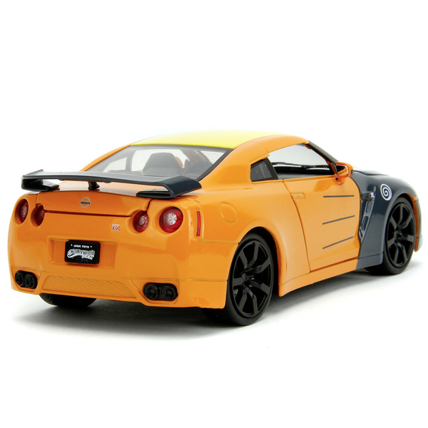Машина металлическая Jada Наруто Ниссан GT-R с фигуркой Наруто, 1:24, оранжевый (253255054) - Pampik - 5