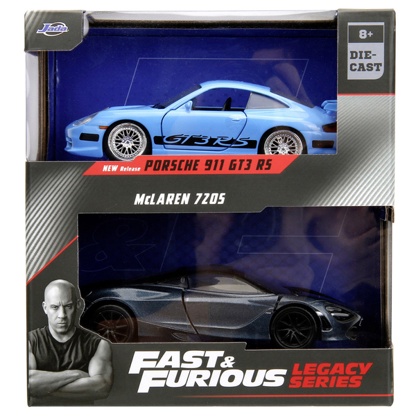 Набір машинок металевих Jada Форсаж Порше 911 GT3 R5 та Макларен 7Z05, 1:32, 2 шт. (253202012) - Pampik - 6