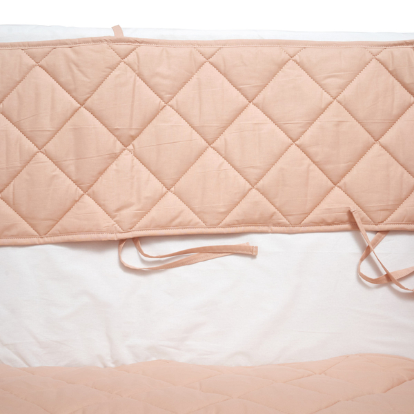 Бампер Twins Premium, стьобаний, 360х30 см, бежевий (2027-P200-02NEW - Pampik - 5